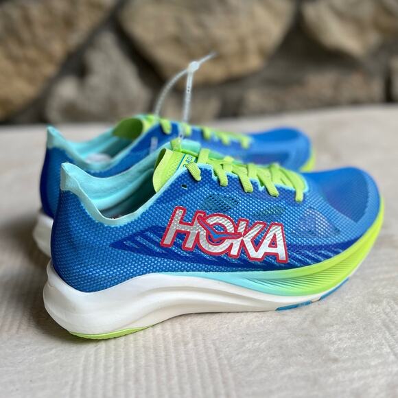 NEW Hoka One One Cielo Road Running Shoes Mesh Sneakers Virtual Blue Cloudless - Picture 2 of 8